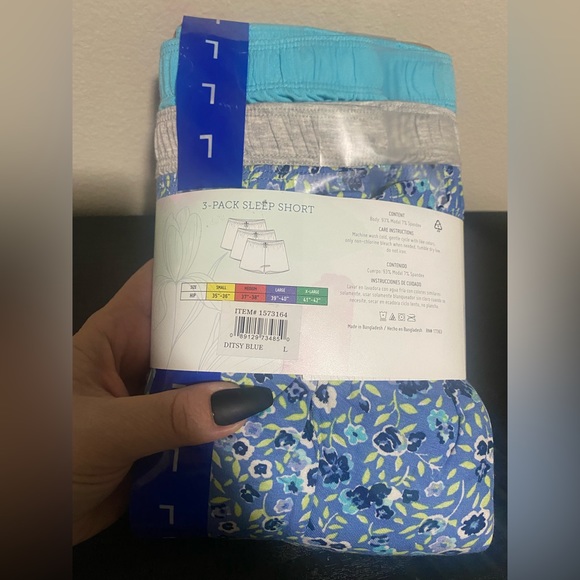 NWT- Jane and Bleecker Womens Sleep Shorts PJ Set- size L - Picture 3 of 8